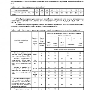 ГОСТ Р 52607-2006 &quot;Технические средства организации дорожного движения. Ограждения дорожные удерживающие боковые для автомобилей