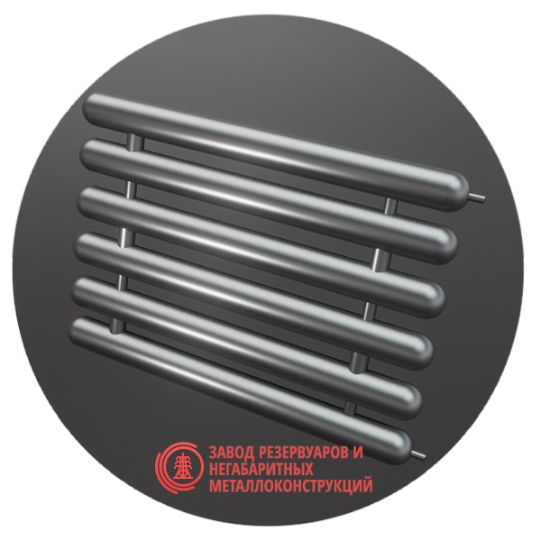 Регистры отопления шестирядные РСЭ-6x108x3.0-5000 мм