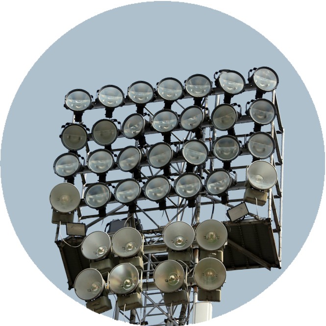 Мачты освещения со стационарной короной ВМОН-40