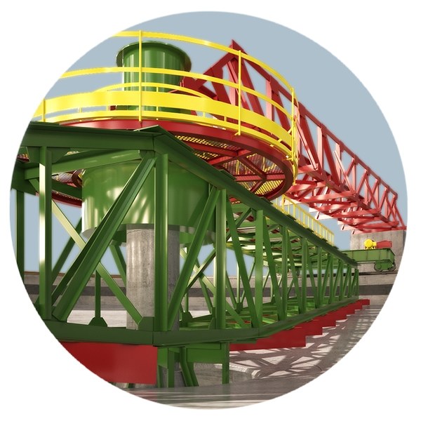 Сгуститель радиальный с периферическим приводом