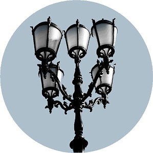 Кронштейн торшерный пятирожковый К34-0,5-0,6-0-5