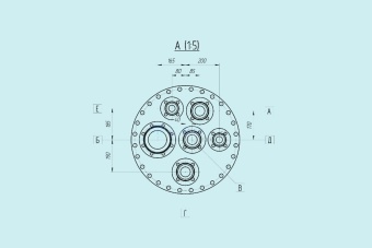 Чертеж Сосуд для хранения СУГ 50 м3