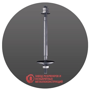 Болт фундаментный анкерный М100-М140 мм тип 2.3 СТ3ПС ГОСТ 24379-2012